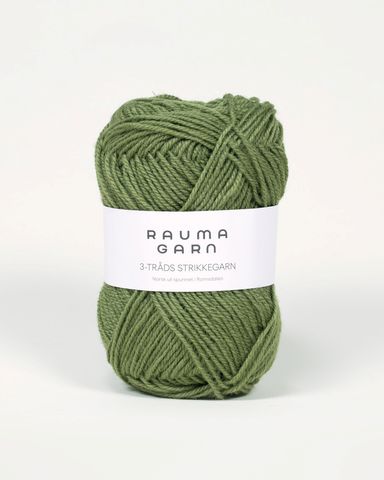 Hovedbilde 178 Kakigr&oslash;nn - Rauma Garn, 3-tr&aring;ds Strikkegarn