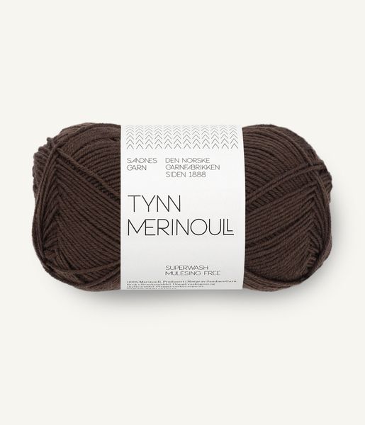 3081 Dark Brown - Sandnes Garn, Tynn Merinoull
