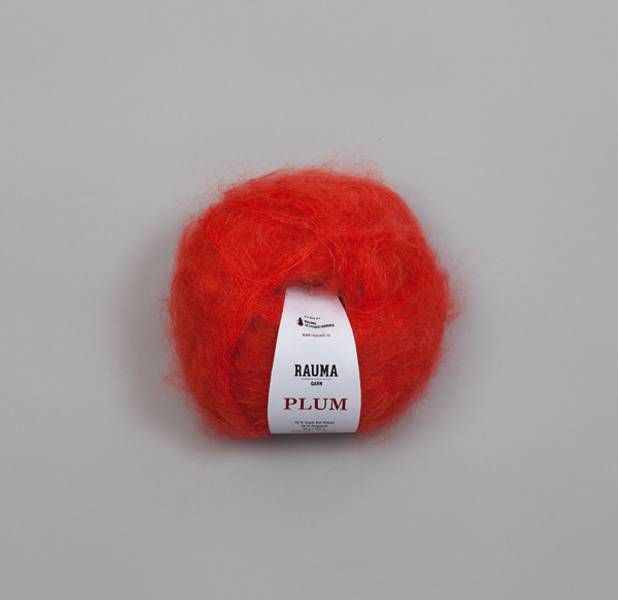 090 Rød - Rauma Garn, Plum