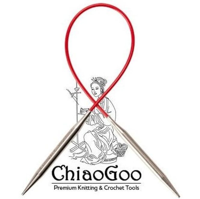 Hovedbilde ChiaoGoo Red Lace rundpinne 40 cm