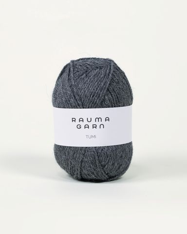 Hovedbilde SFN43 M&oslash;rk Gr&aring; Melert - Rauma Garn, Tumi