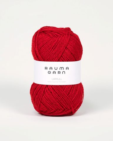 Hovedbilde 35 M&oslash;rk R&oslash;d - Rauma Garn, Lamull