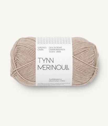Hovedbilde 2650 Beige Melange - Sandnes Garn, Tynn Merinoull