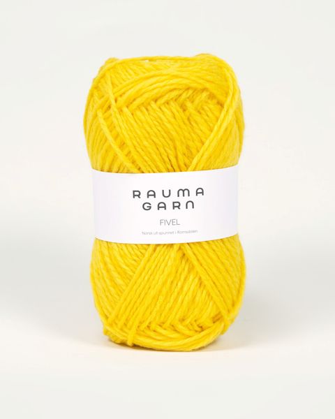 14 Gul -  Rauma Garn, Fivel