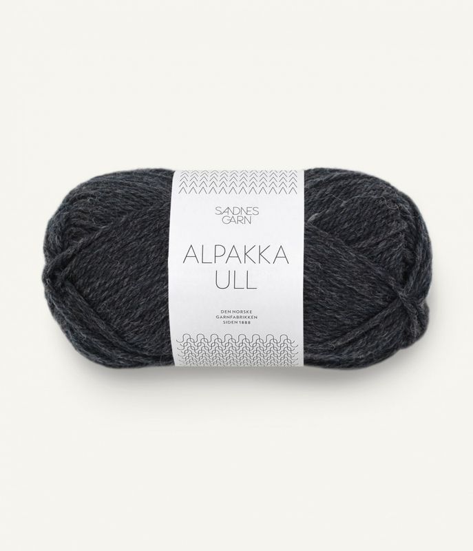 1088 Charcoal Melange - Sandnes Garn, Alpakka Ull