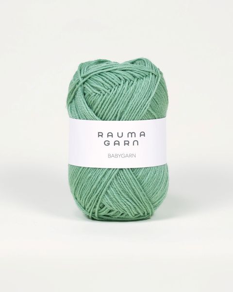 B66 Lys Gr&oslash;nn - Rauma Garn, Babygarn