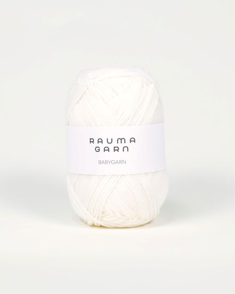 B00 Kremhvit - Rauma Garn, Babygarn