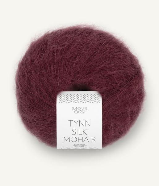 4372 Dyp Burgunder - Sandnes Garn, Tynn Silk Mohair