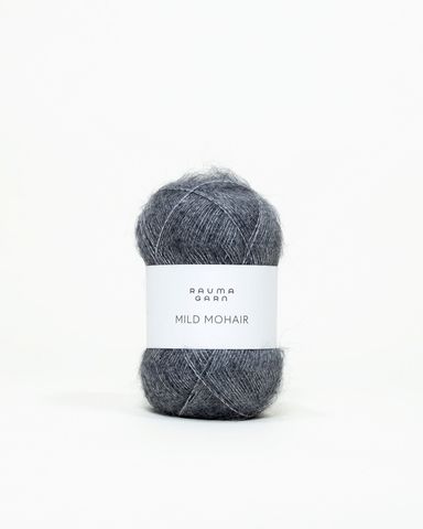 Hovedbilde 07 M&oslash;rk Gr&aring; - Rauma Garn, Mild Mohair