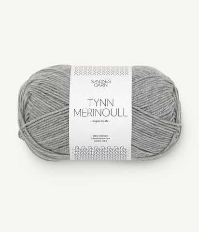 Hovedbilde 1042 Grey Melange - Sandnes Garn, Tynn Merinoull